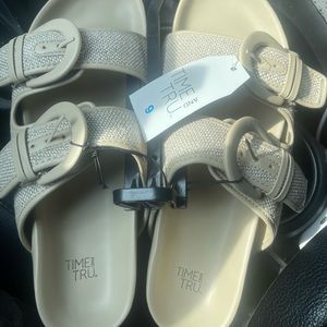 Time And True sandals size 9 color Tan